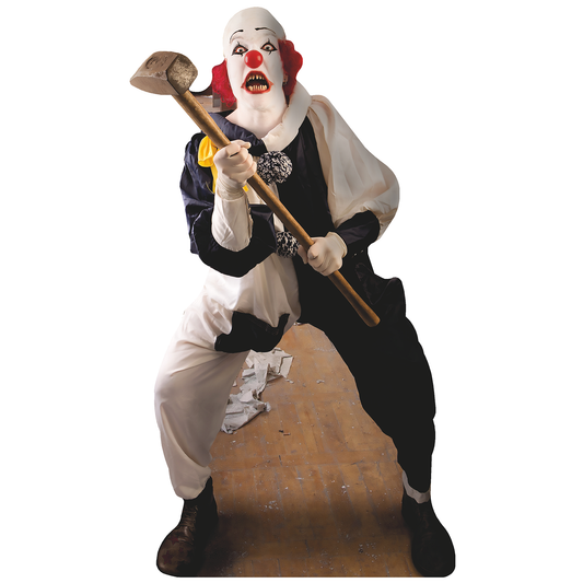 Creepy Clown It Has A Hammer Cardboard Cutout