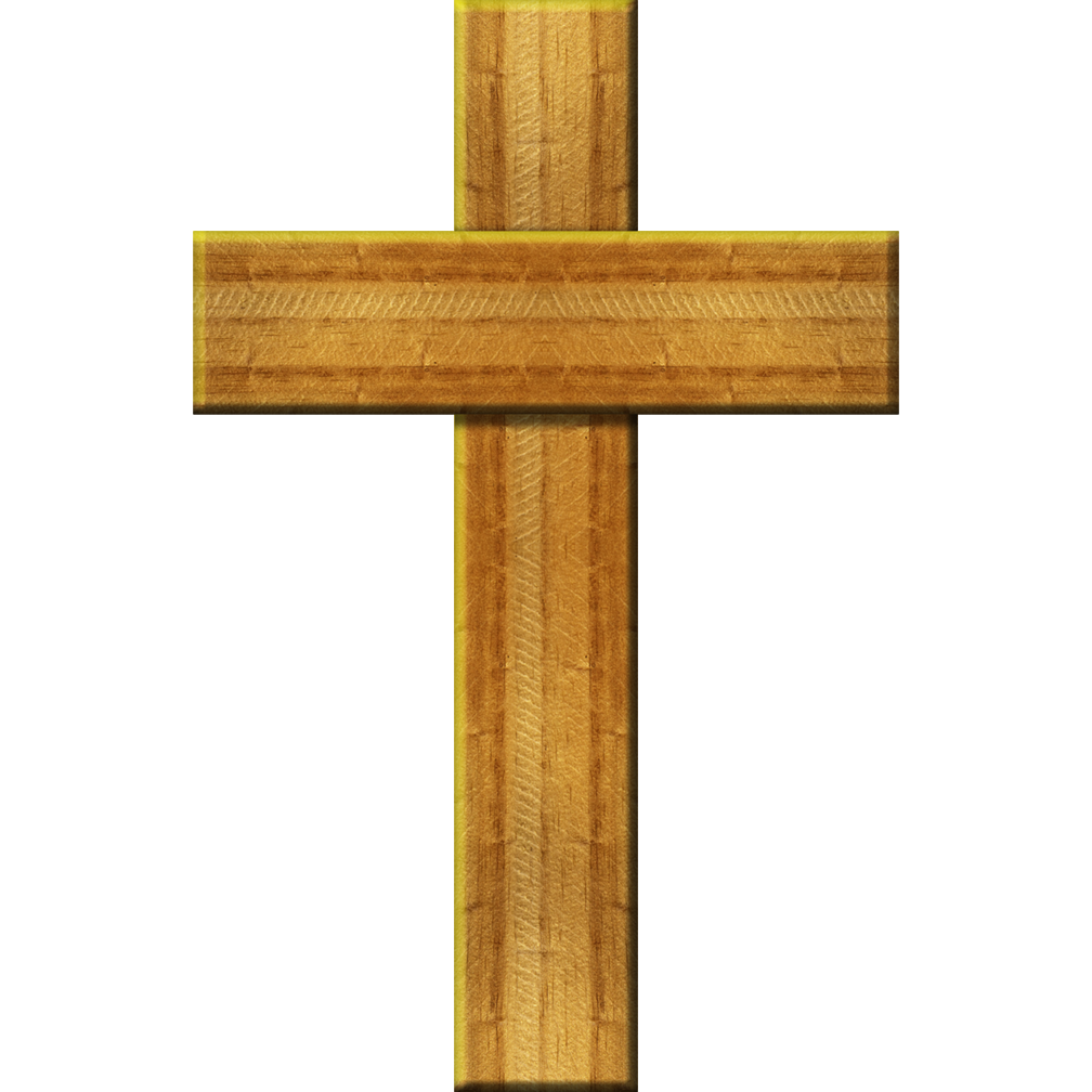 Wooden Cross Cardboard Cutout