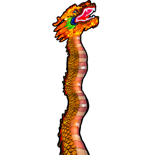 Chinese New Year Night Dragon Tall Cardboard Cutout