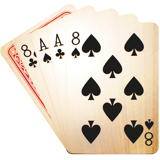 Dead Mans Hand - Black Aces Eights Cardboard Cutout