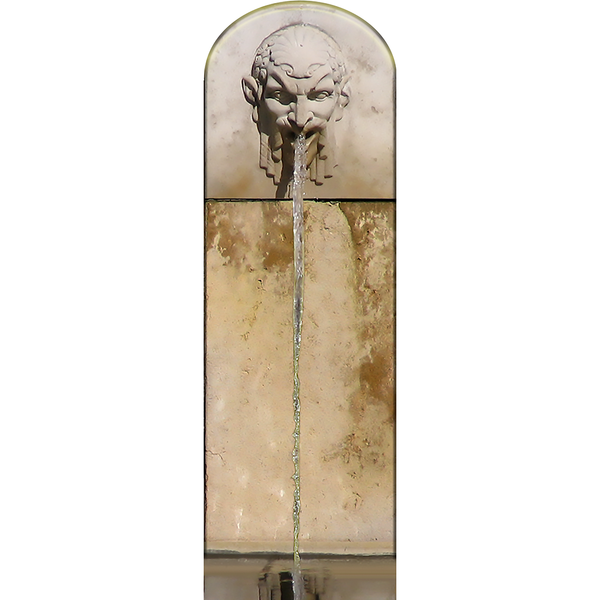 Ancient Stone Gargoyle Fountain Cardboard Cutout