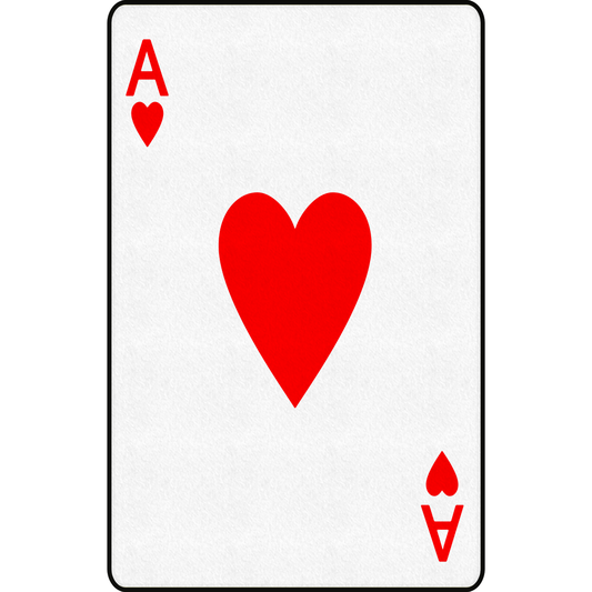 Ace of Hearts Playing Card Cardboard Cutout