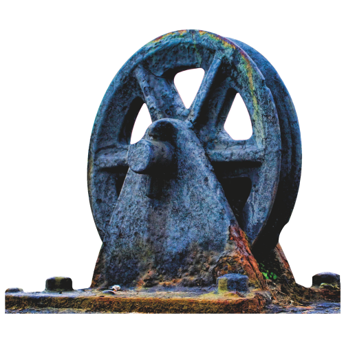 Rusty Titanic Dock Wheel from Wreck Cardboard Cutout