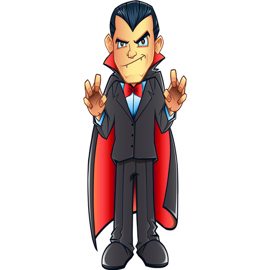 Cartoon Dracula Cardboard Cutout