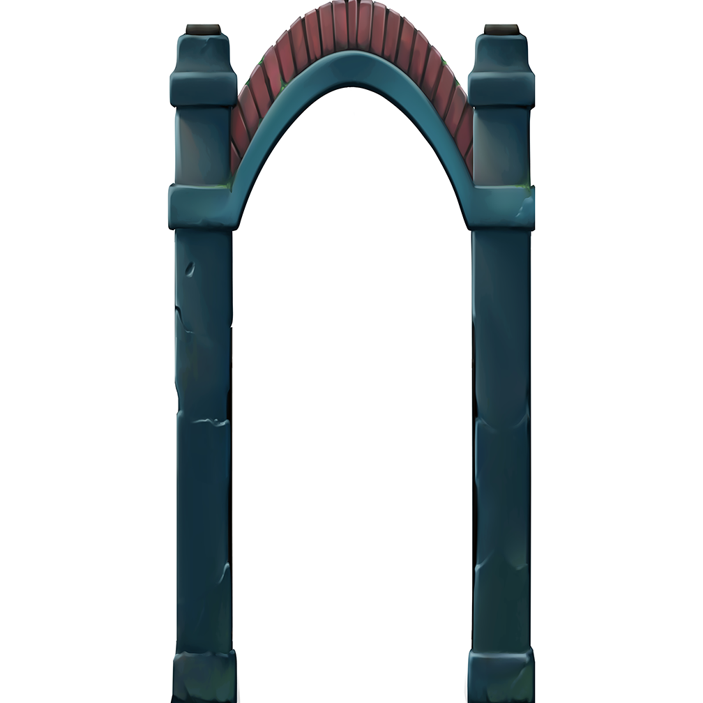 Cemetery Arch Gate Halloween Party Prop Cardboard Cutout