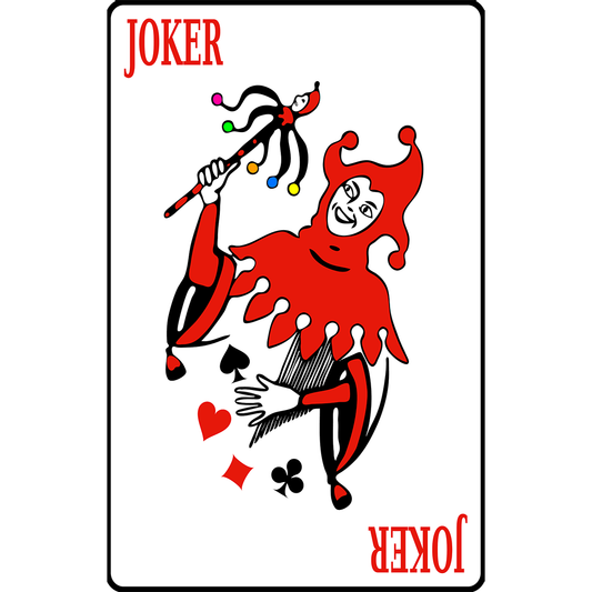 Joker Playing Card Cardboard Cutout