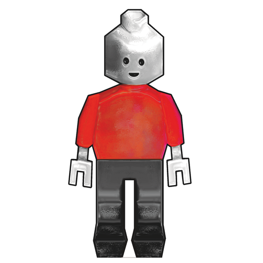 Brick Block Mining Crafting Minifigure Minifig Cardboard Cutout
