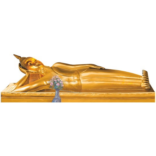 Wat Pho Temple Reclining Buddha Statue Bangkok Thailand Cardboard Cutout