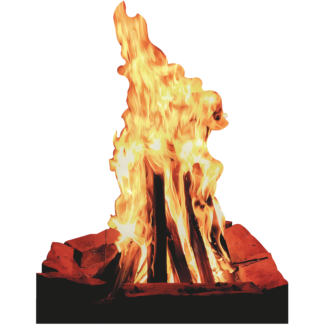 Camp Fire Western Prop Cardboard Cutout