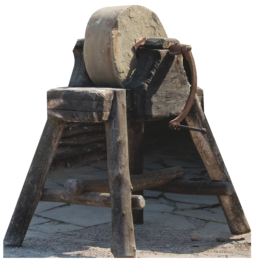 Viking Blacksmith Grindstone Sword Sharpener Cardboard Cutout