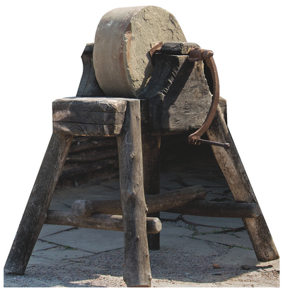 Viking Blacksmith Grindstone Sword Sharpener Cardboard Cutout