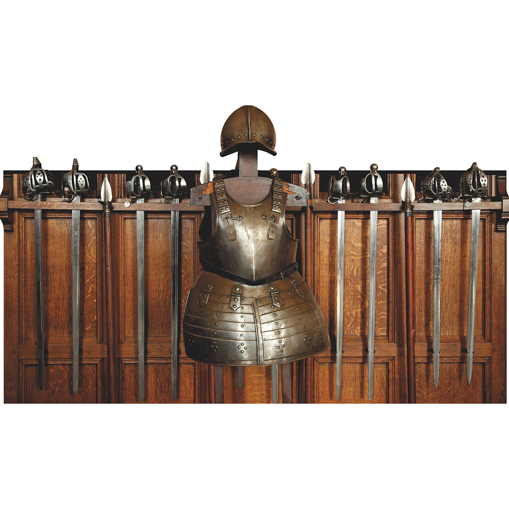 Suit of Armor Sword Spear Rack Cardboard Cutout Free Shipping – Life ...
