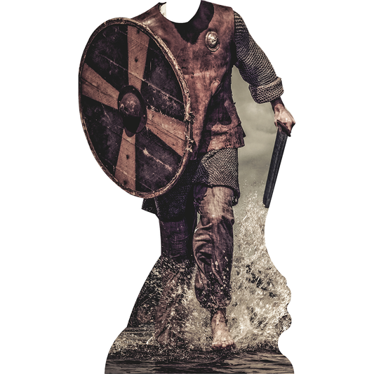 Viking Warrior Sword Shield Pillage Stand In Cardboard Cutout