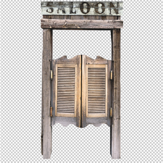 Western Swinging Saloon Doors Cardboard Cutout