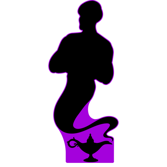Genie from Lamp Jinn Ghost Spirit Cardboard Cutout