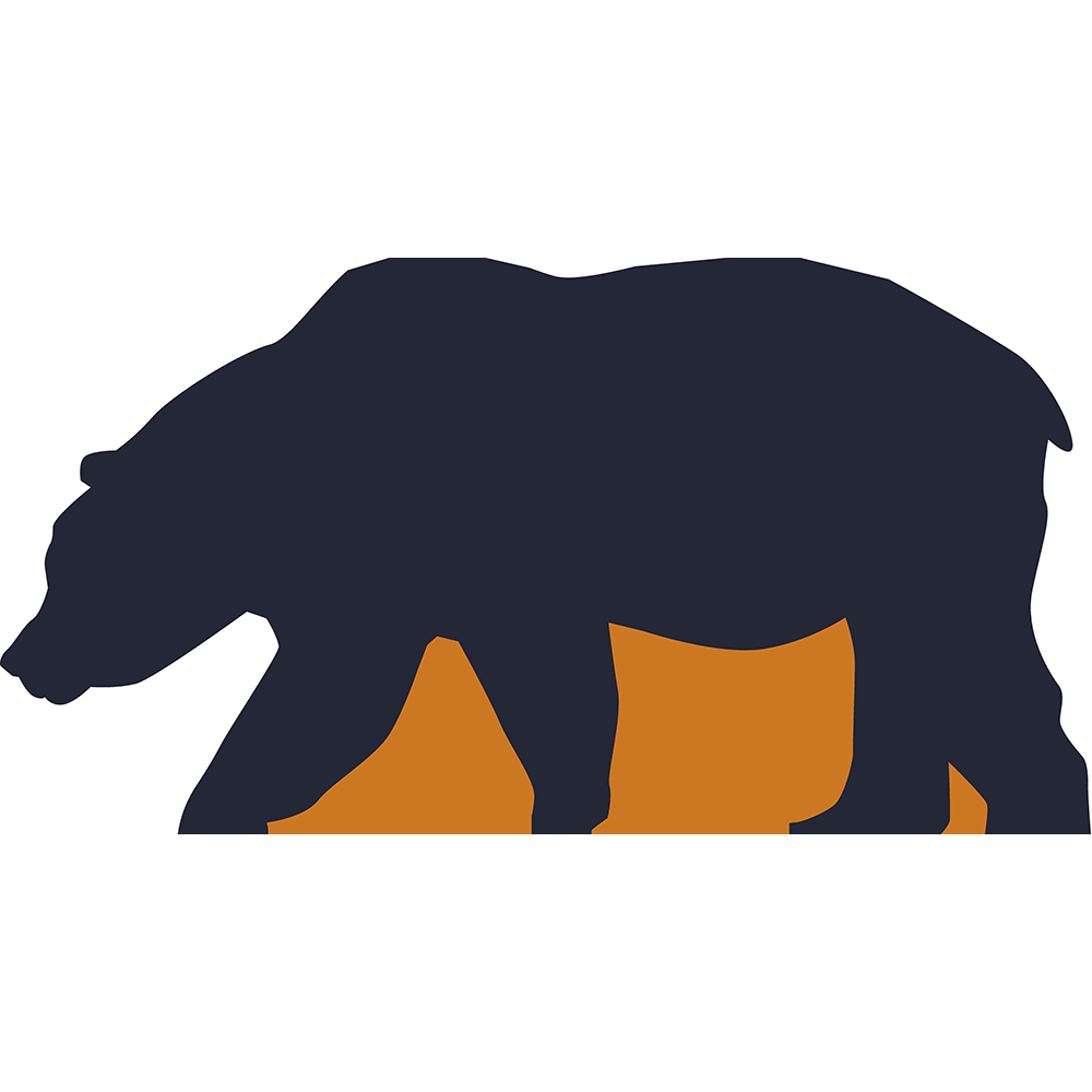 Bear Animal Silhouette Cardboard Cutout