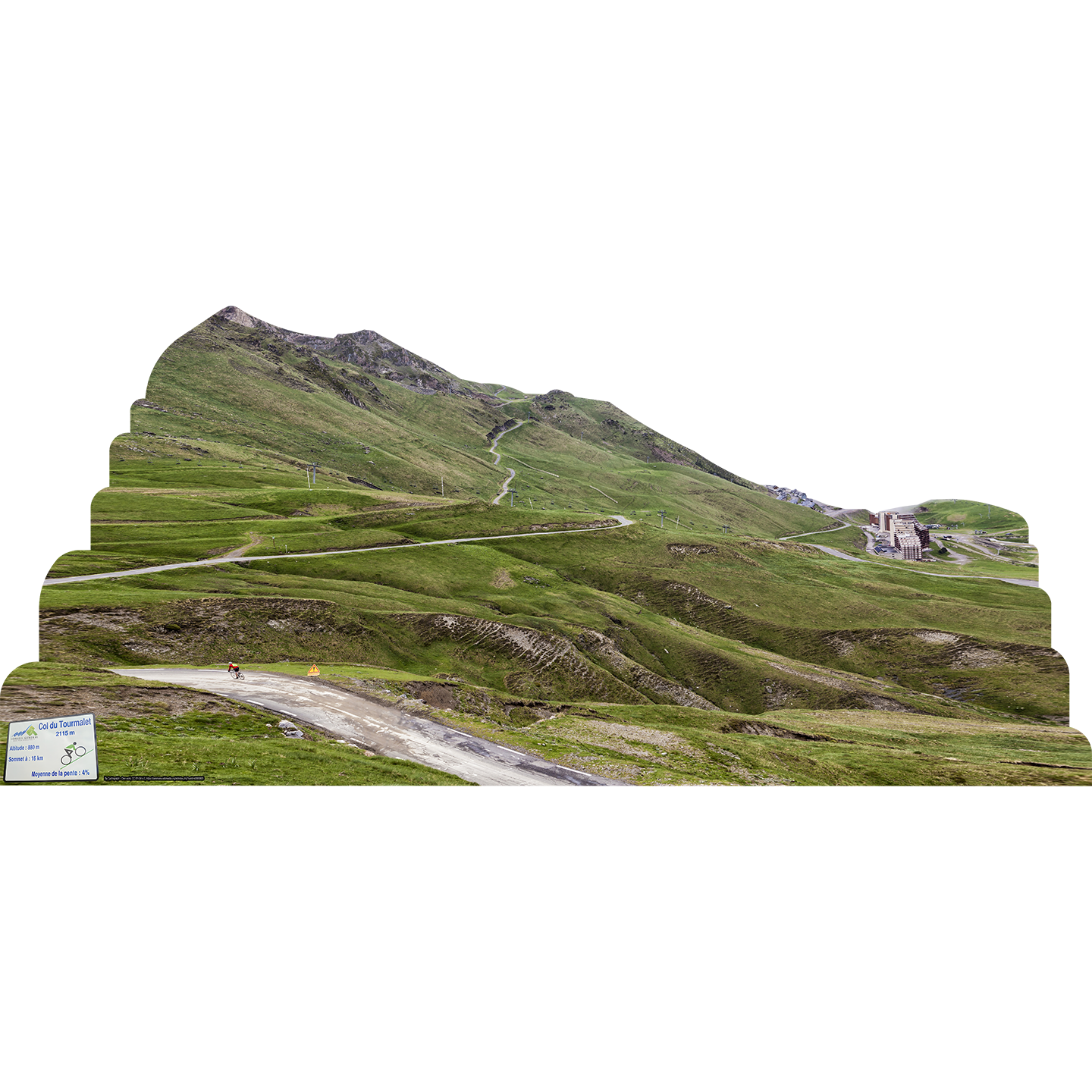 Tour de France Col du Tourmalet Bicycle Racing Mountain Cardboard Cutout