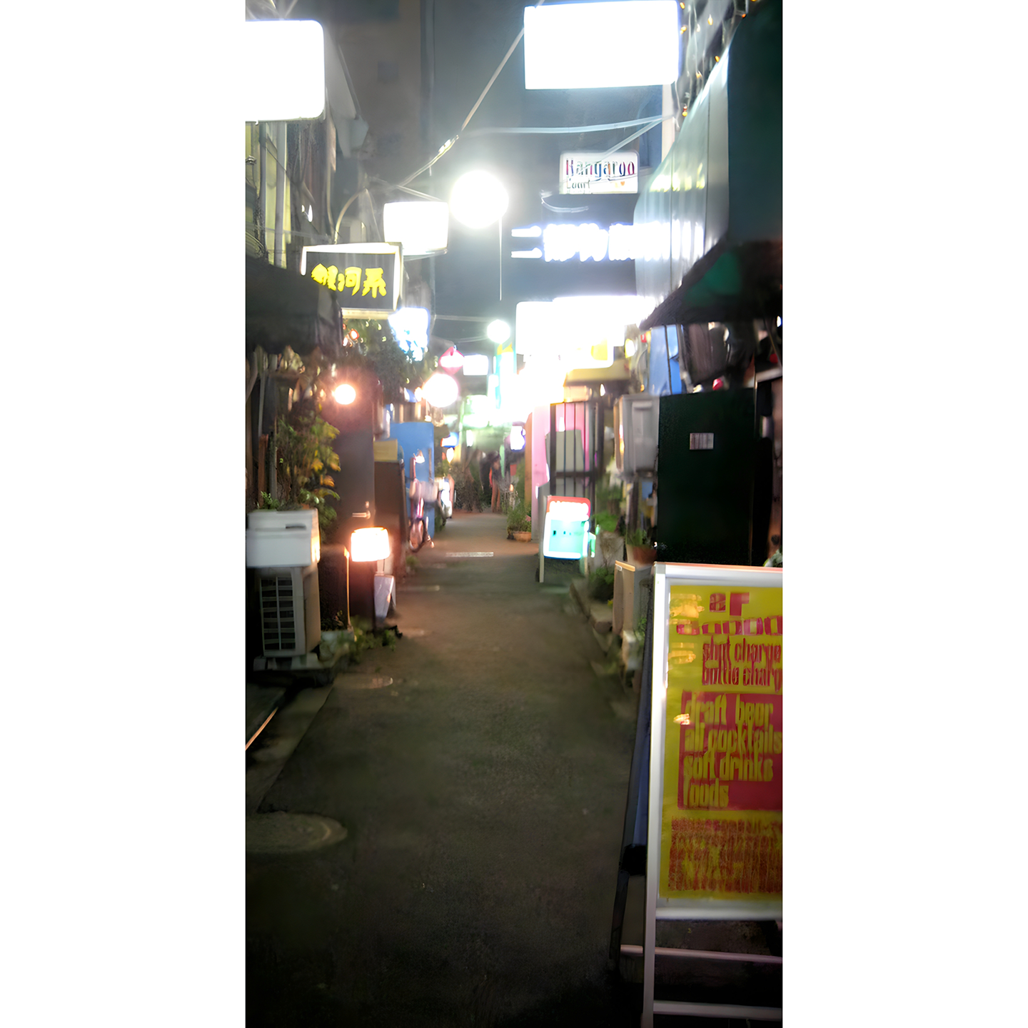 Golden Gai Alley Market Tokyo Japan Backdrop Cardboard Cutout