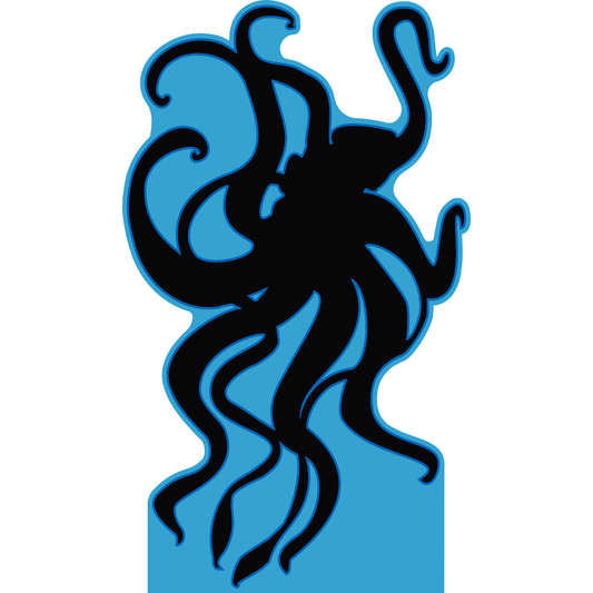 Sea Monster - Kraken Silhouette Cardboard Cutout