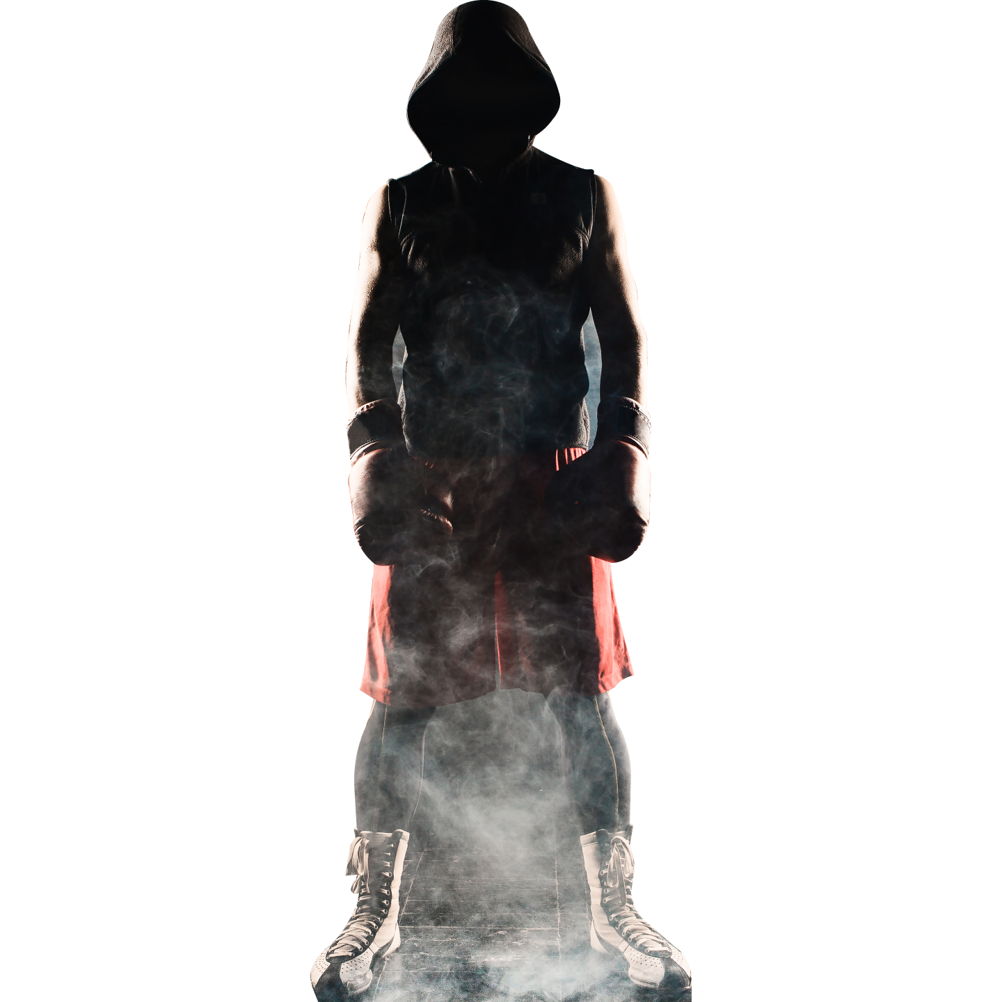 Smokey Background MMA Fighter Cardboard Cutout