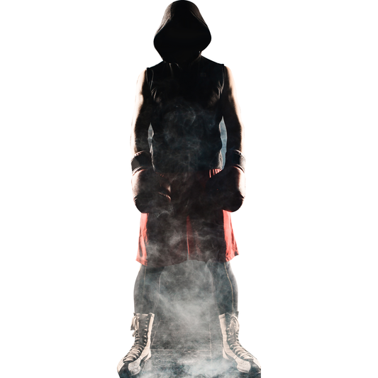 Smokey Background MMA Fighter Cardboard Cutout