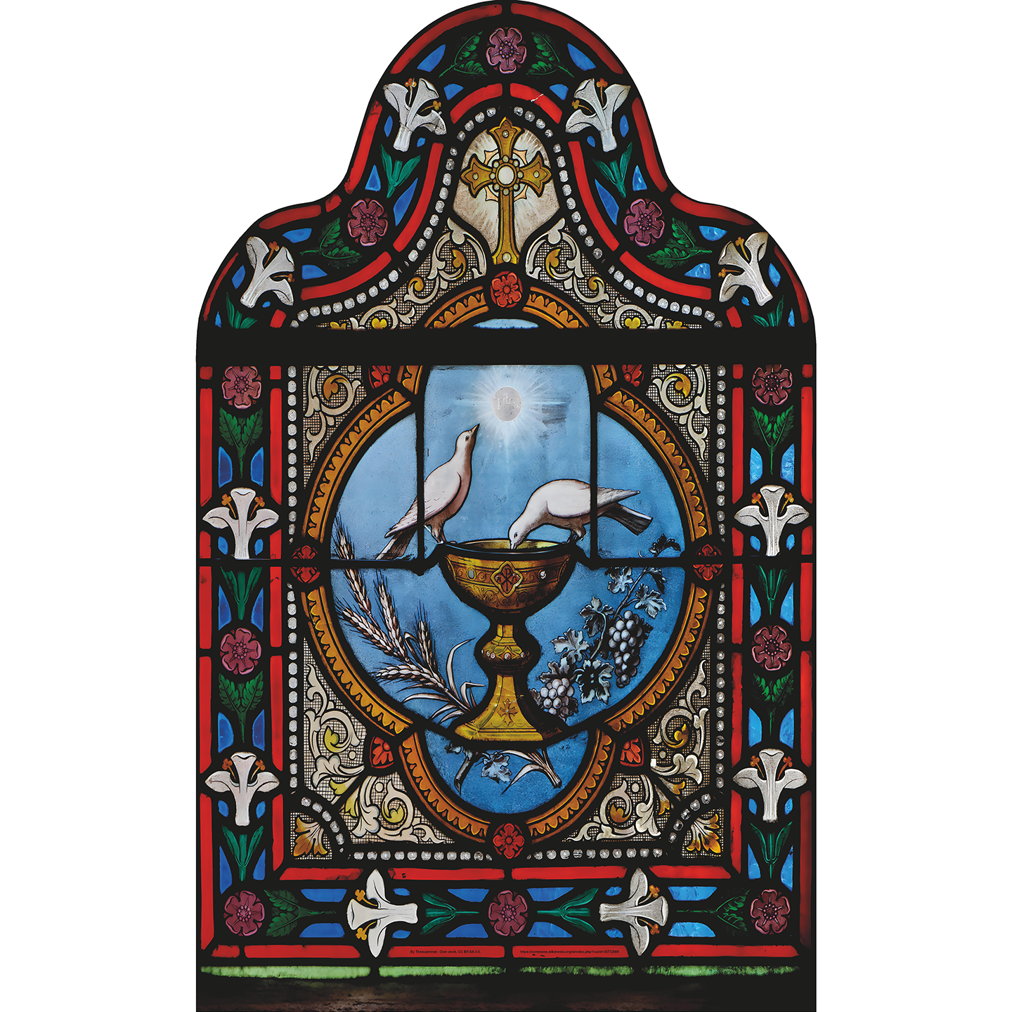 Holy Grail Stained Glass Cardboard Cutout