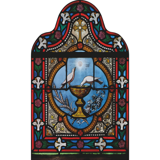 Holy Grail Stained Glass Cardboard Cutout