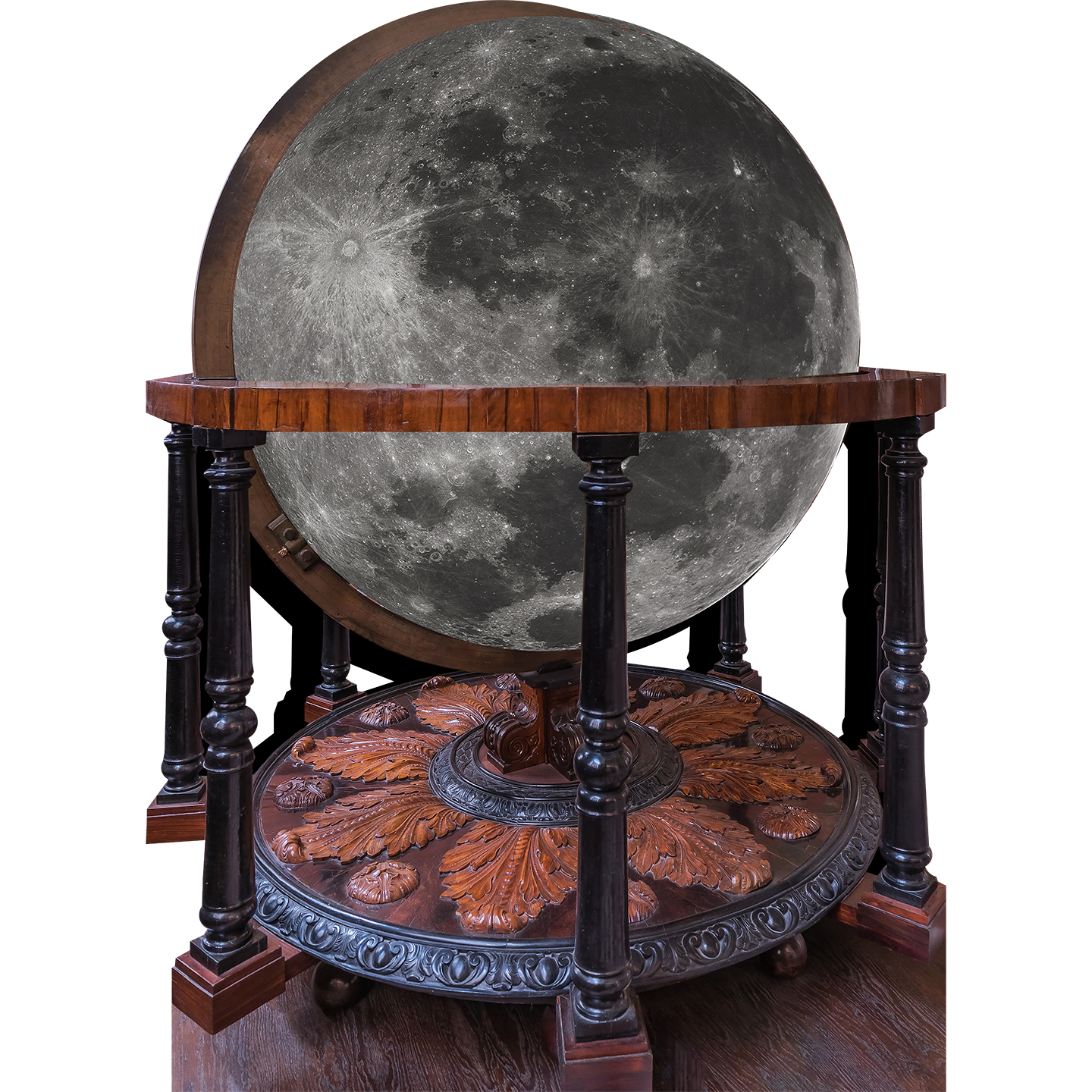 Terrestrial Lunar Globe Model Cardboard Cutout