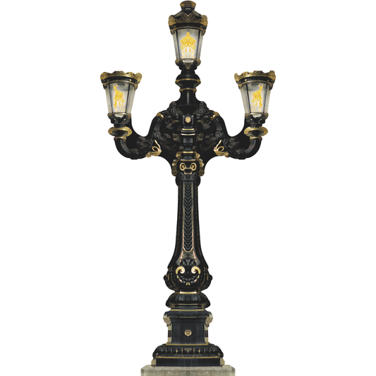 Old English Candelabra Candelabre Lantern Street Light Cardboard Cutout