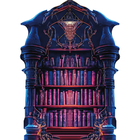 Fantasy Library Bookshelf Rings Lord Potter Cardboard Cutout