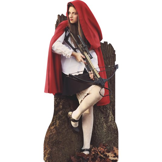 Little Red Riding Hood With Crossbow Cardboard Cutout