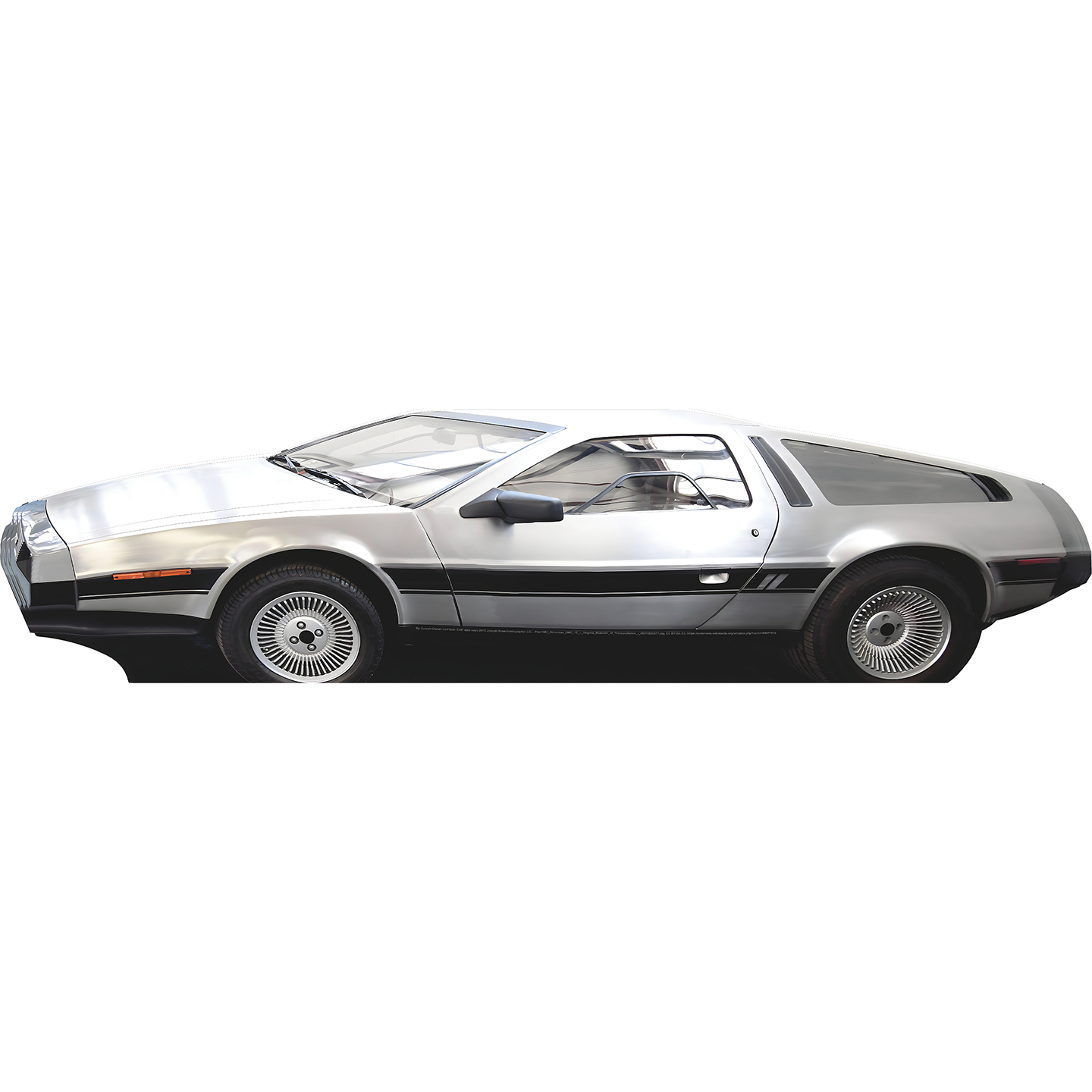 Delorian Side View Cardboard Cutout Free Shipping