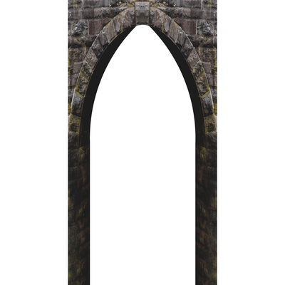 Gothic Stone Arch Cardboard Cutout