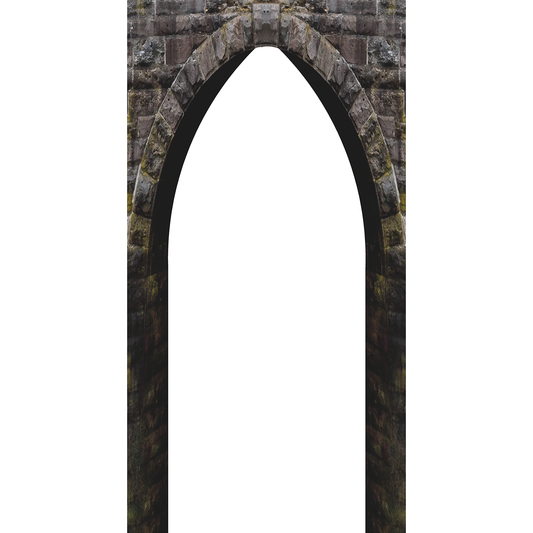 Gothic Stone Arch Cardboard Cutout