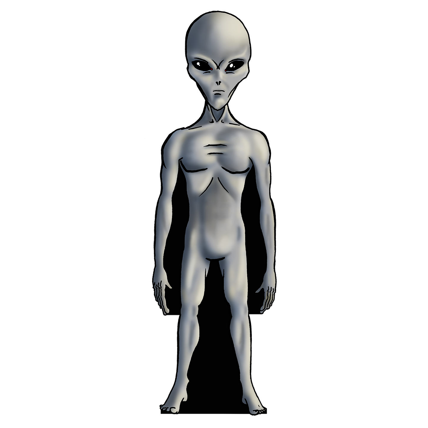 Roswell Grey Alien Cardboard Cutout