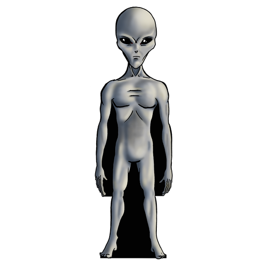 Roswell Grey Alien Cardboard Cutout