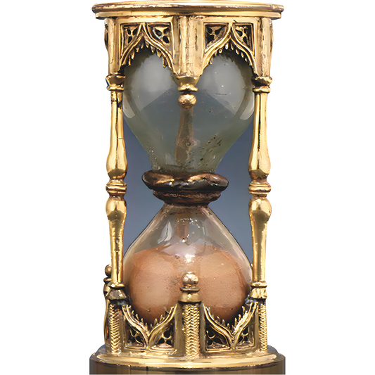 Gold Hourglass Full of Sand Cardboard Cutout