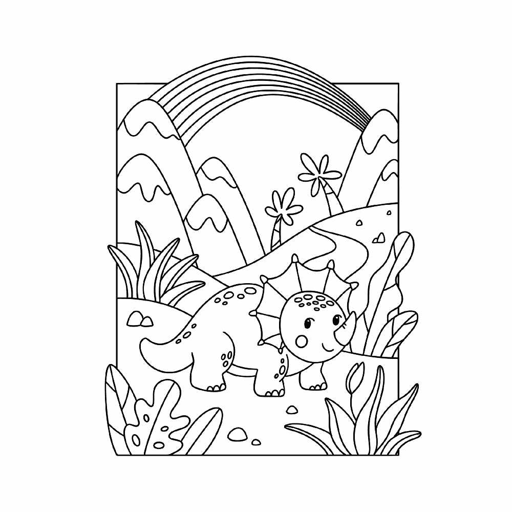 Dinosaur Coloring Book V1 Cardboard Cutout