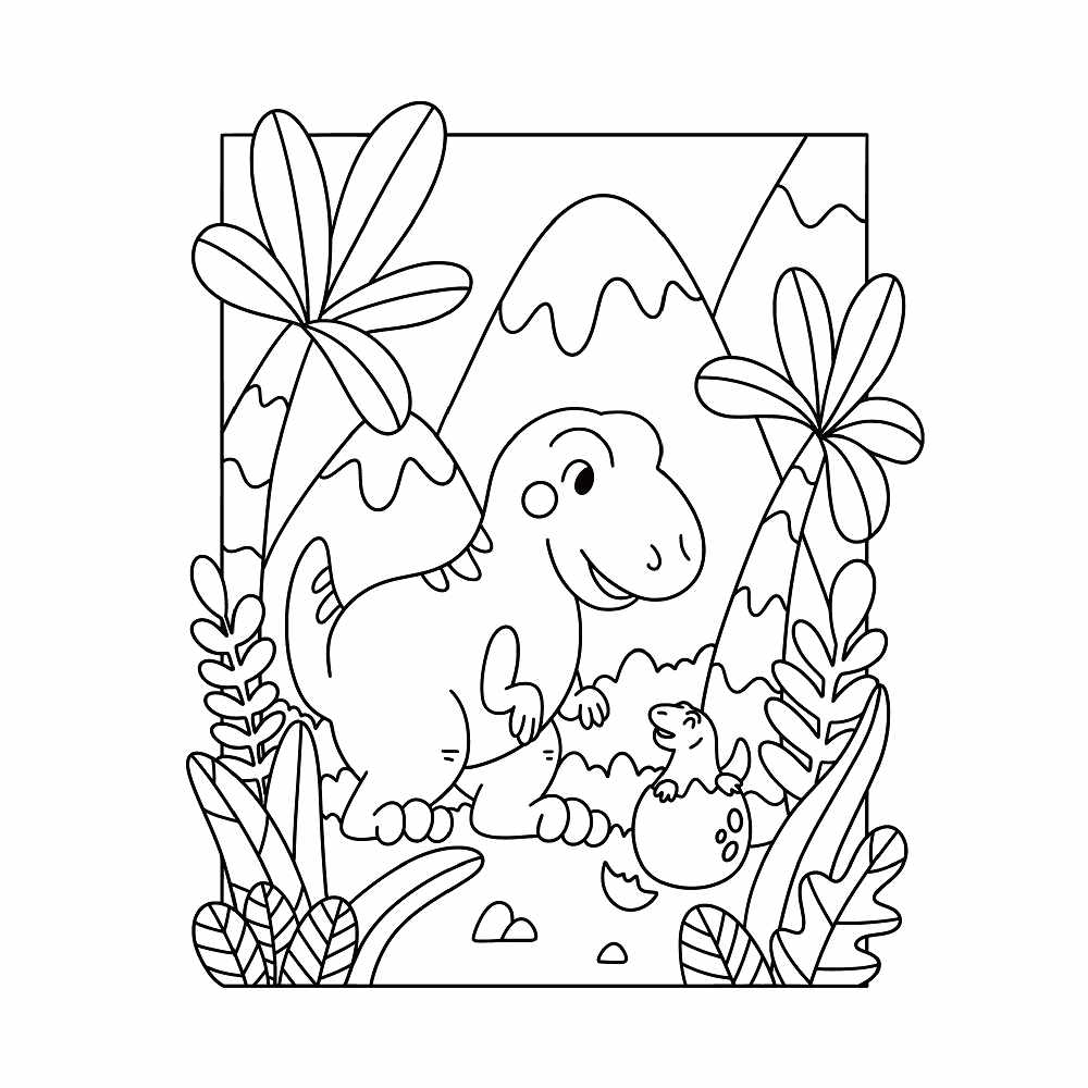 Dinosaur Coloring Book V2 Cardboard Cutout
