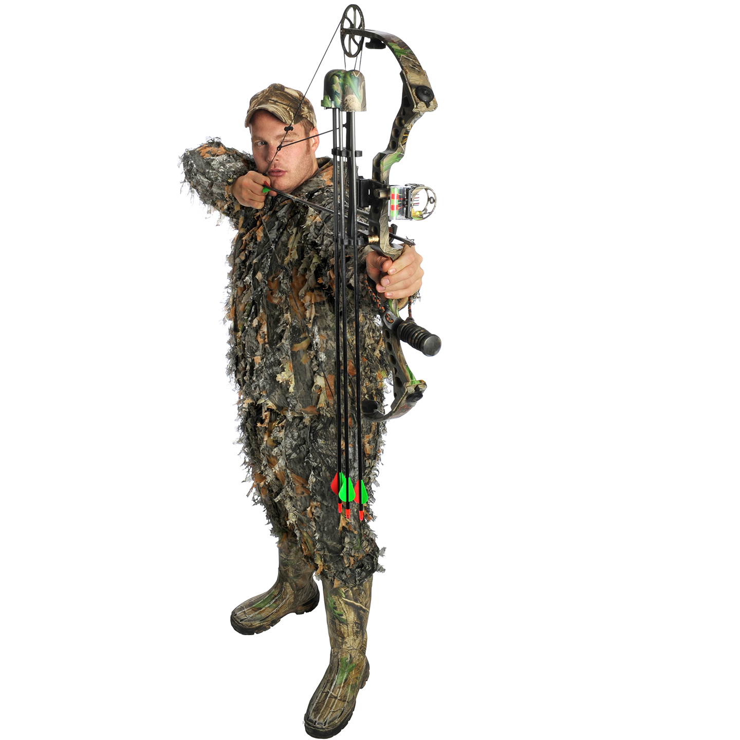 Hunter in Camo With Compound Bow Cutout Cardboard Cutout