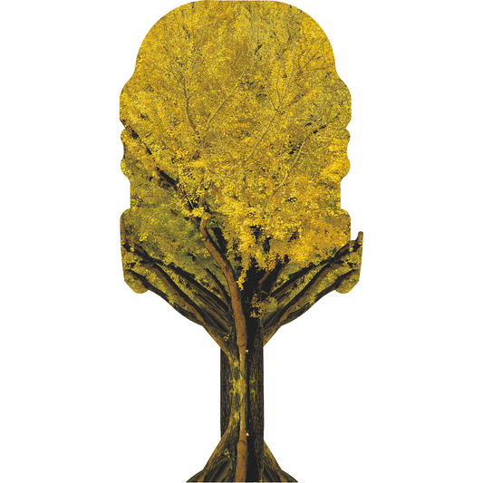 Giant Golden Ginkgo Tree Cardboard Cutout