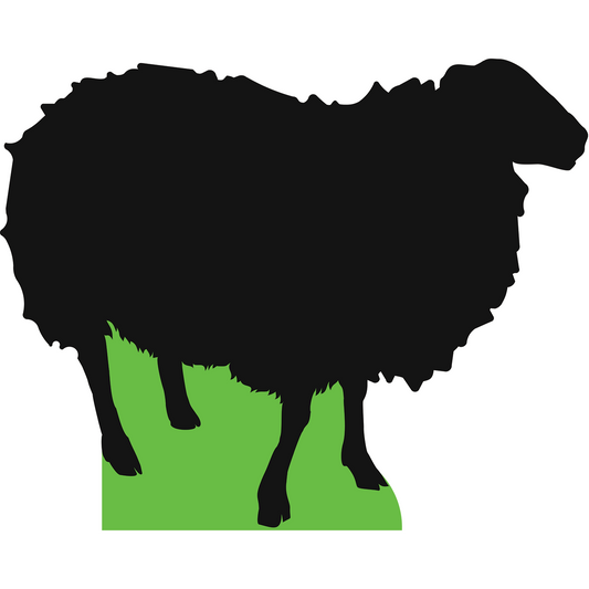 Sheep Silhouette Cardboard Cutout