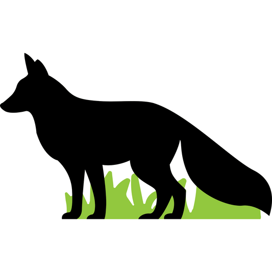 Fox Silhouette Cardboard Cutout