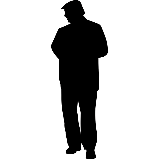 Donald Trump Silhouette Cardboard Cutout