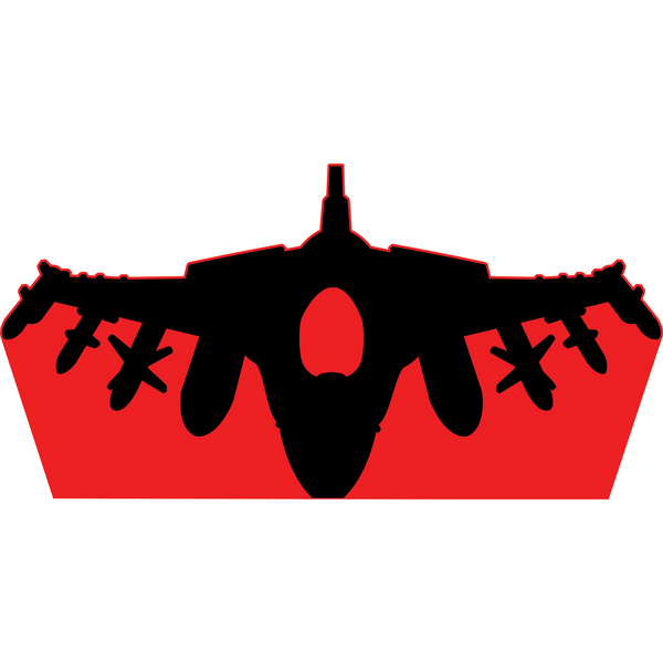 Fighter Jet Front F-22 Raptor Silhouette Cardboard Cutout