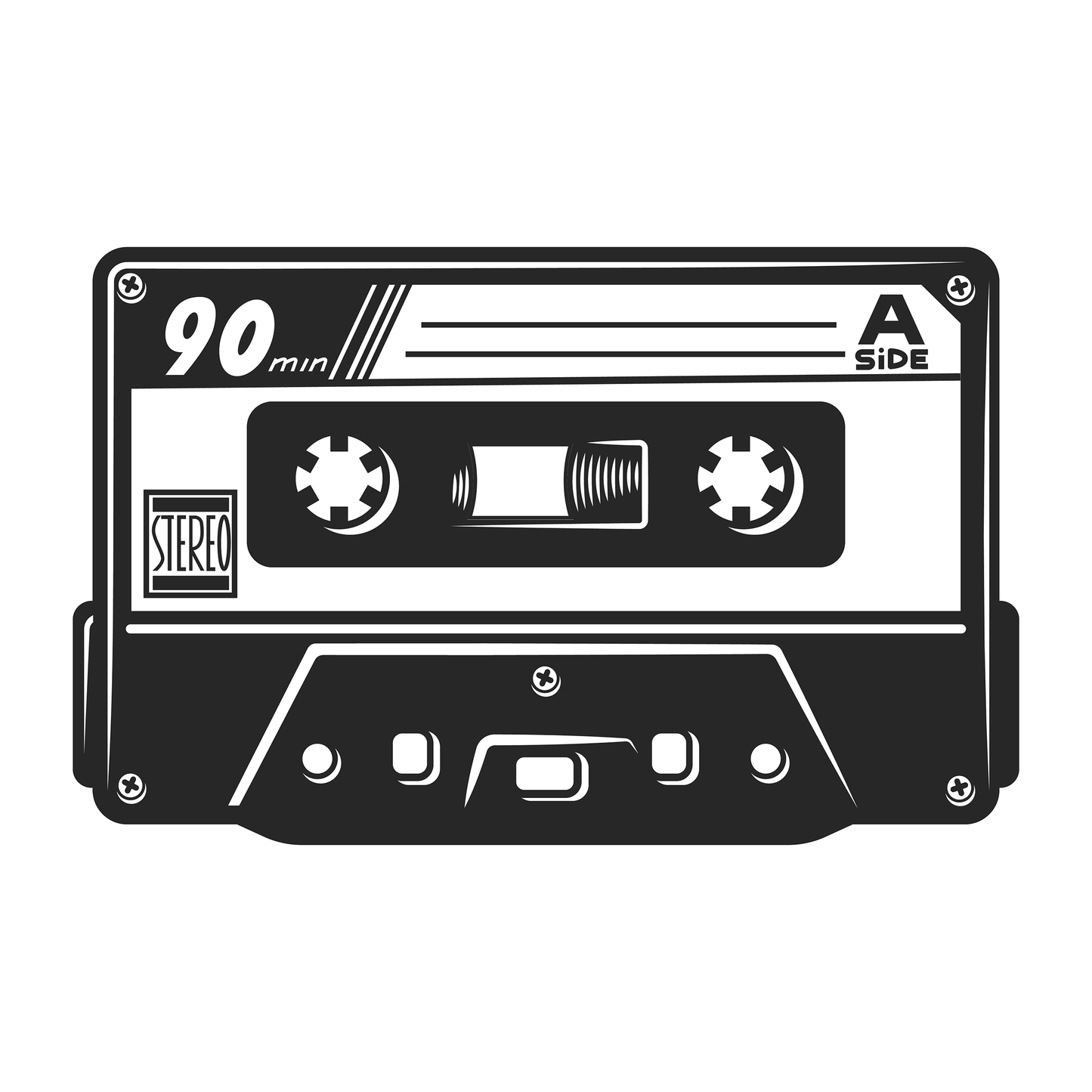 Cassette Tape Vintage Silhouette Cardboard Cutout