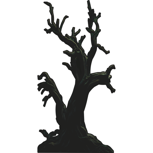 Spooky Moon Lit Tree Silhouette Cardboard Cutout