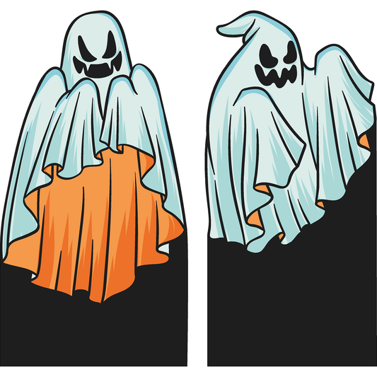 Spooky Ghoul 2 pack Cardboard Cutout