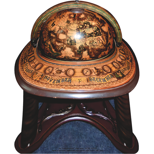 World Globe Cocktail Cabinet Cardboard Cutout