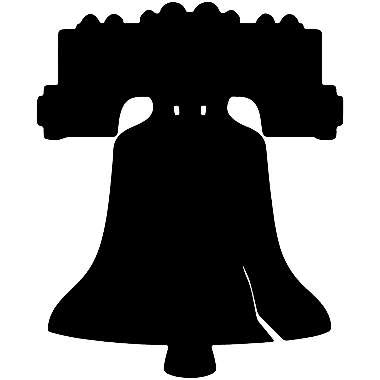 Liberty Bell Silhouette Cardboard Cutout